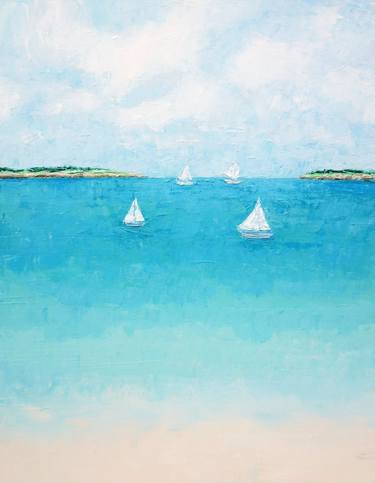 Print of Fine Art Sailboat Paintings by Ann Marie Coolick