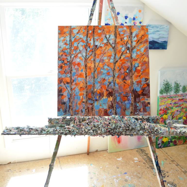 Original Expressionism Landscape Painting by Ann Marie Coolick