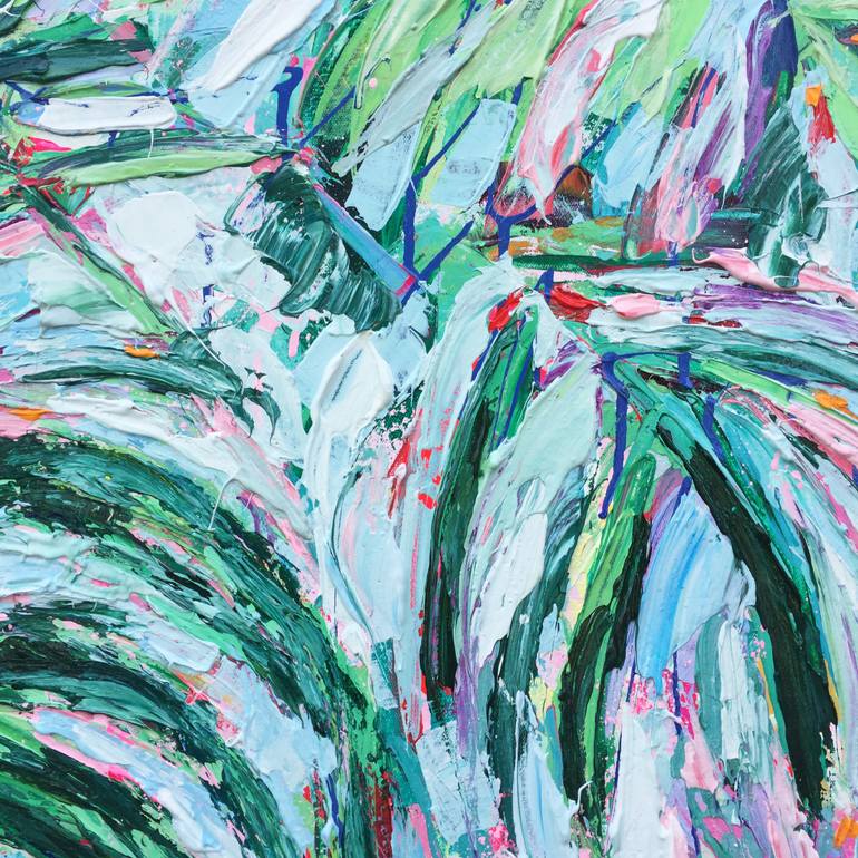 Original Abstract Botanic Painting by Ann Marie Coolick