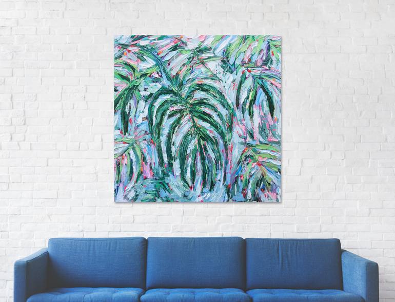 Original Abstract Botanic Painting by Ann Marie Coolick