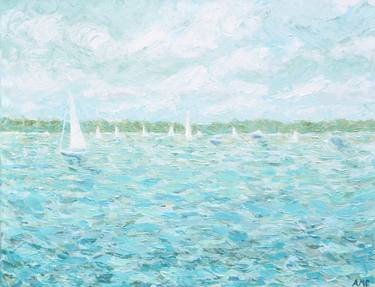 Print of Impressionism Boat Paintings by Ann Marie Coolick