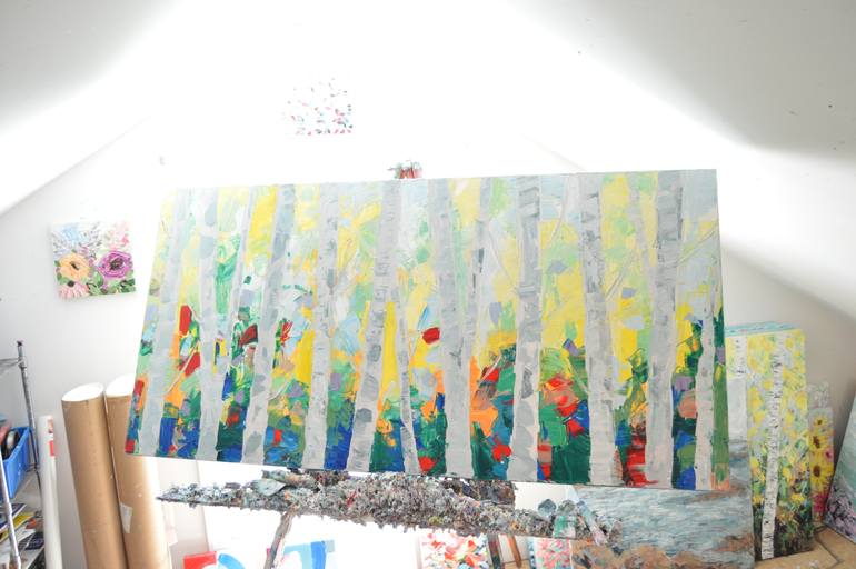 Original Expressionism Landscape Painting by Ann Marie Coolick