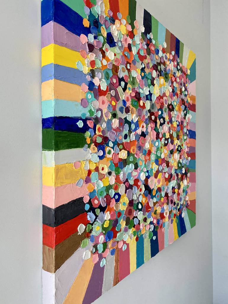 Original Art Deco Abstract Painting by Ann Marie Coolick