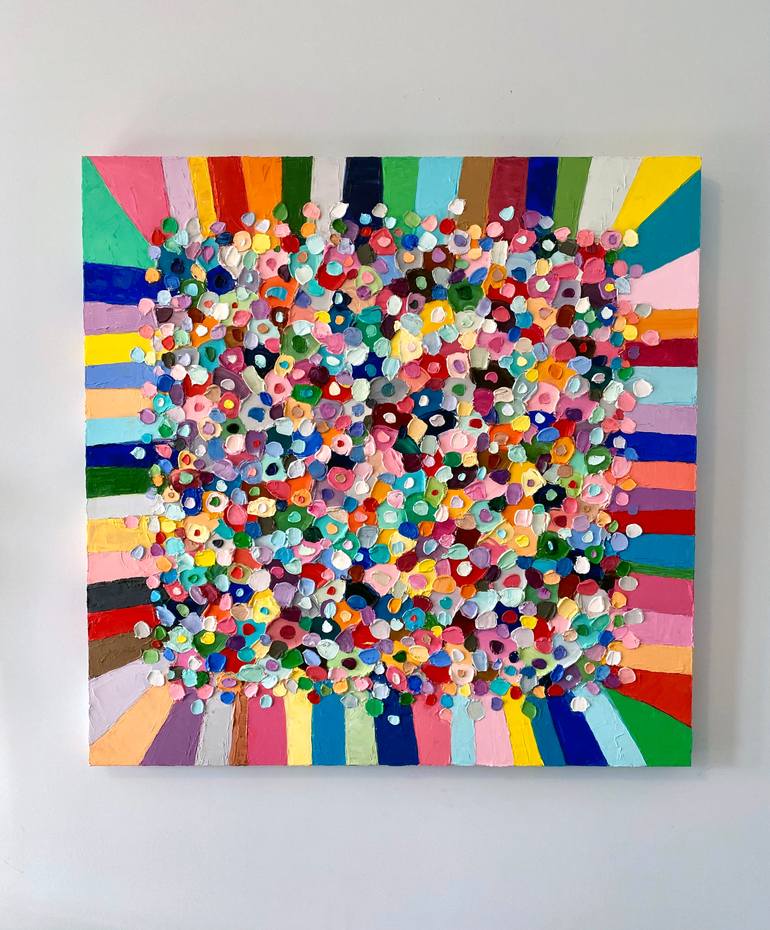 Original Art Deco Abstract Painting by Ann Marie Coolick