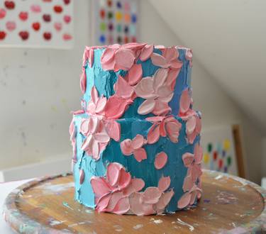 Ultramarine Blooms Cake thumb