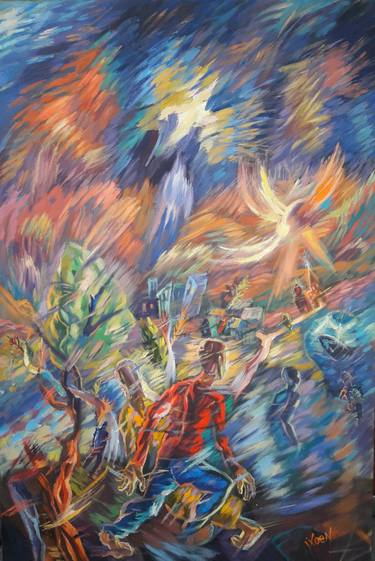 Original Expressionism Fantasy Paintings by Vigen Sayadyan