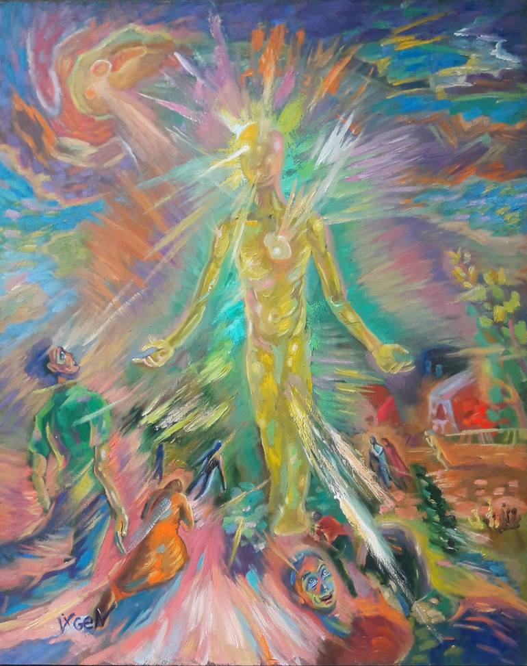 The appearance of Christ to mankind Painting by Vigen Sayadyan ...