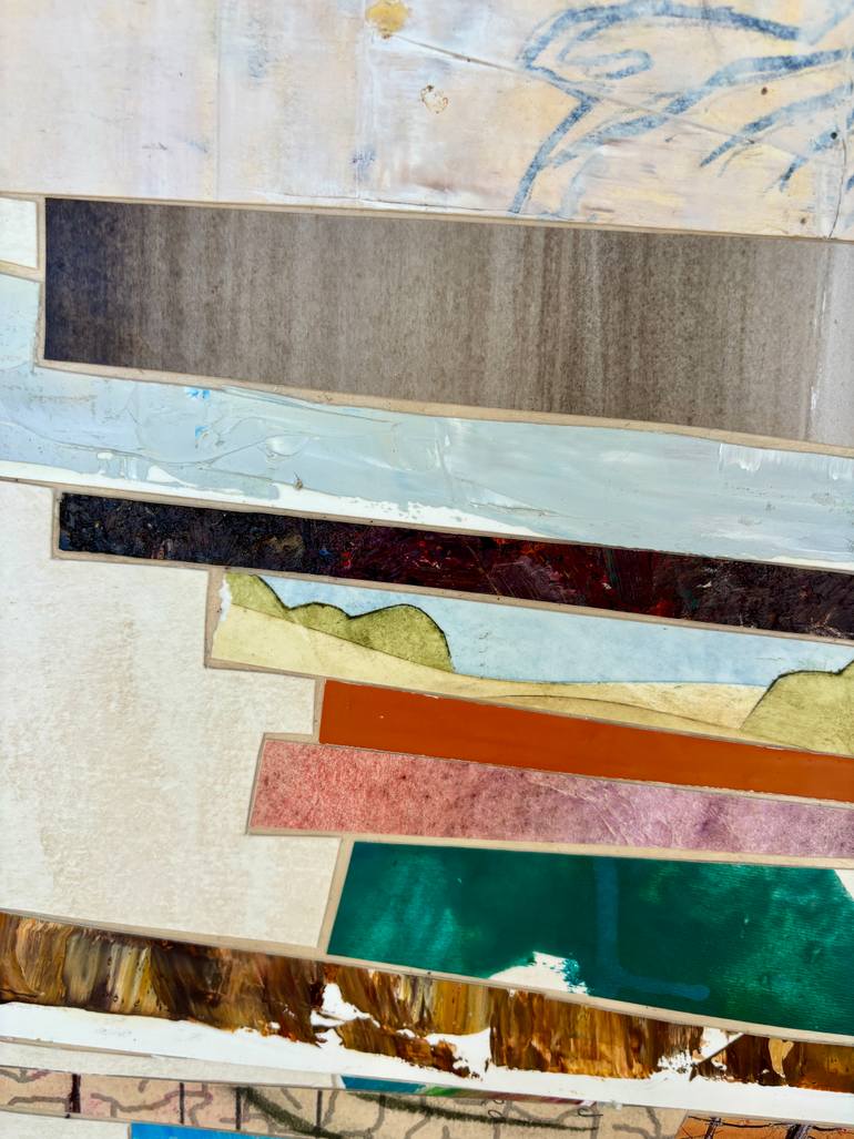 Original Abstract Geometric Mixed Media by Jason Wright