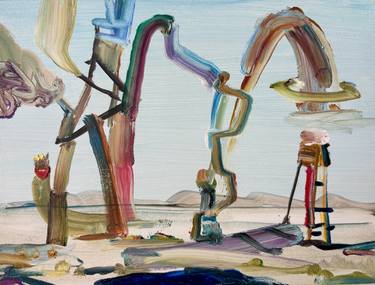 Original Abstract Cartoon Painting by Jason Wright