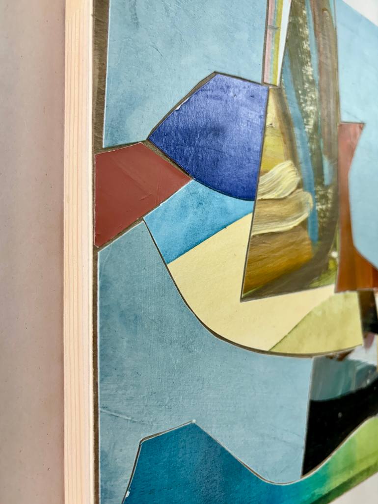 Original Abstract Boat Painting by Jason Wright