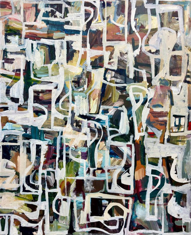 I Was Never Inscrutable I Swear Just.. oops I'm SORRY insecUre Original Painting by jason wright