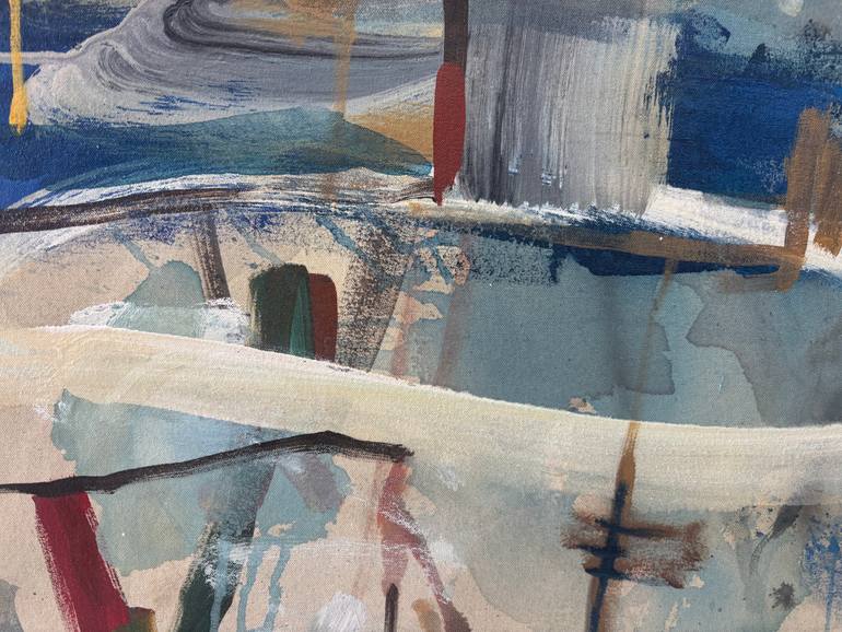 Original Abstract Beach Painting by Jason Wright