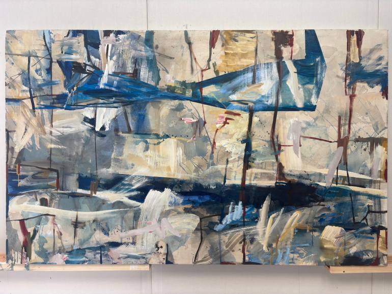 Original Abstract Beach Painting by Jason Wright