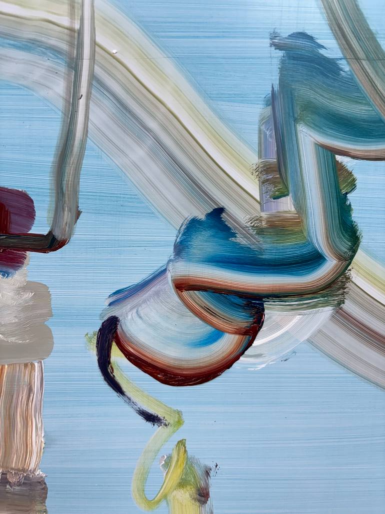 Original Abstract Garden Painting by Jason Wright