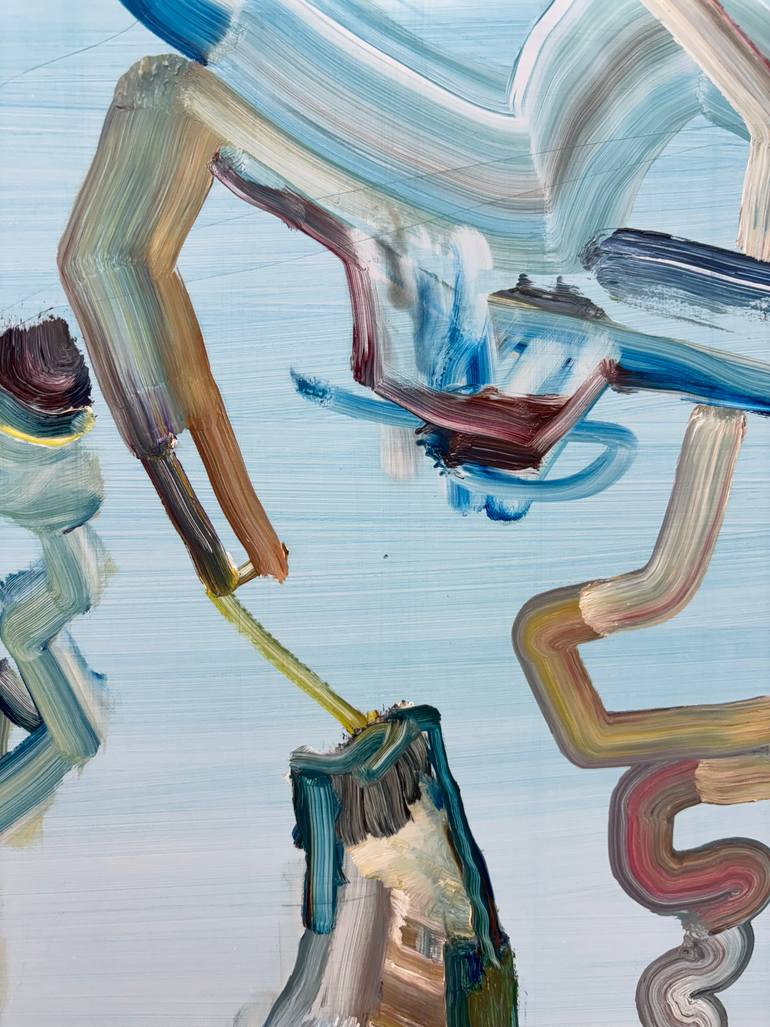 Original Abstract Garden Painting by Jason Wright