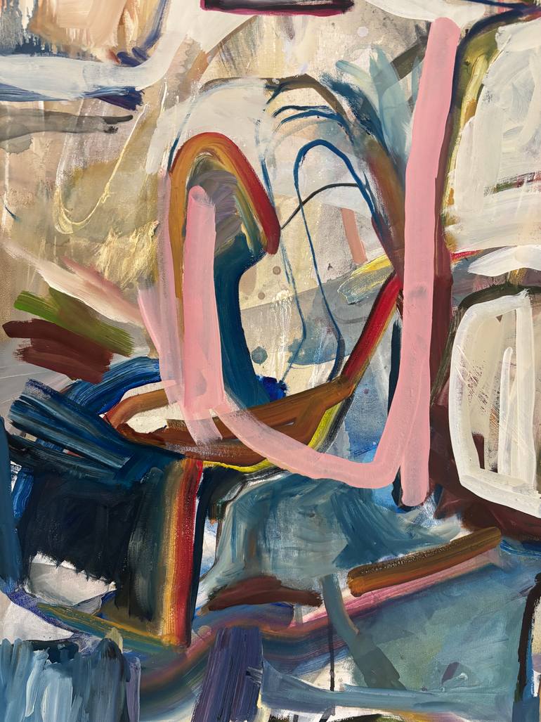 Original Abstract Cats Painting by Jason Wright