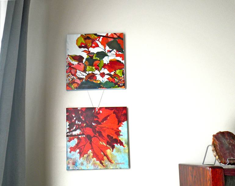 Original Abstract Expressionism Nature Painting by Maria Morales