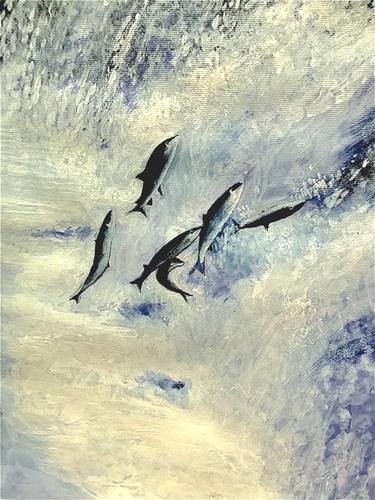 Original Contemporary Fish Paintings by Anne Davey Orr