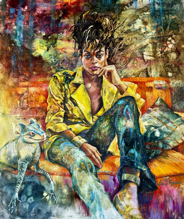 Original Contemporary Women Painting by Lina Golan