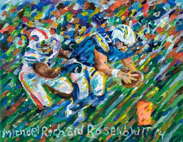 Print of Expressionism Sports Paintings by Michael Rosenblatt