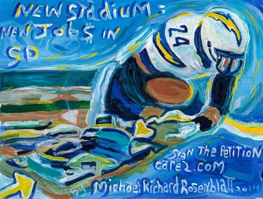 Print of Expressionism Sports Paintings by Michael Rosenblatt