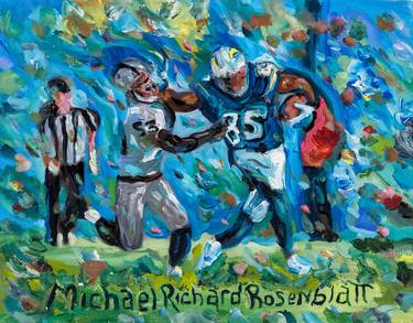 Print of Expressionism Sports Paintings by Michael Rosenblatt