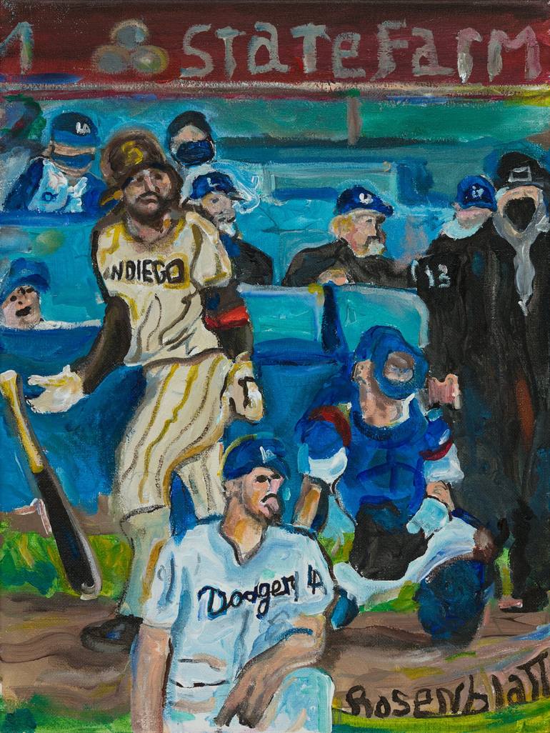 Dodgers fan club paints opposing-team parks certain hue of blue