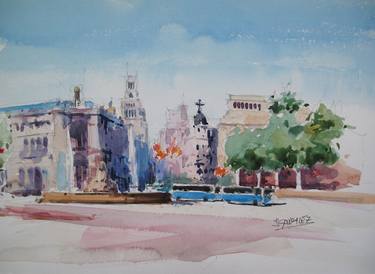 Print of Impressionism Cities Paintings by Jaime Gonzalez
