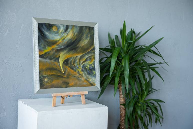 Original Abstract Fantasy Painting by Olga Bothova