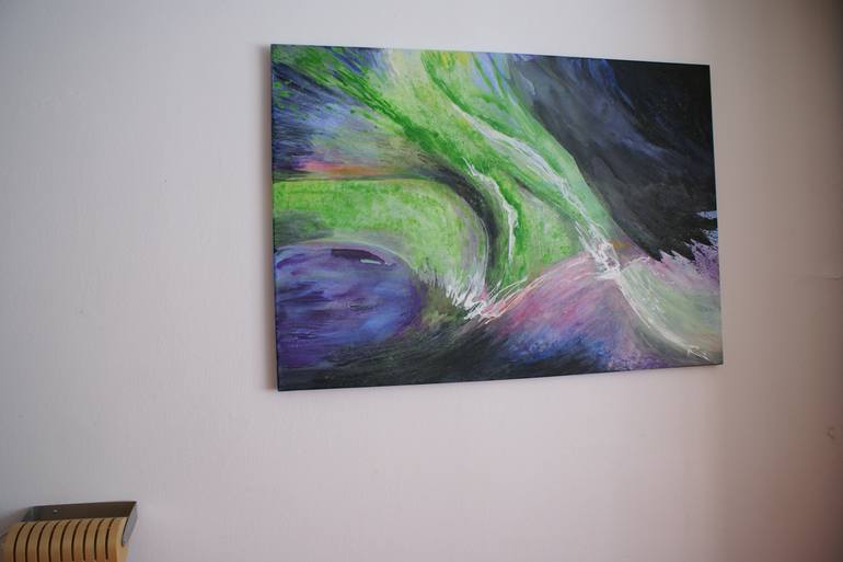 Original Abstract Expressionism Water Painting by Olga Bothova