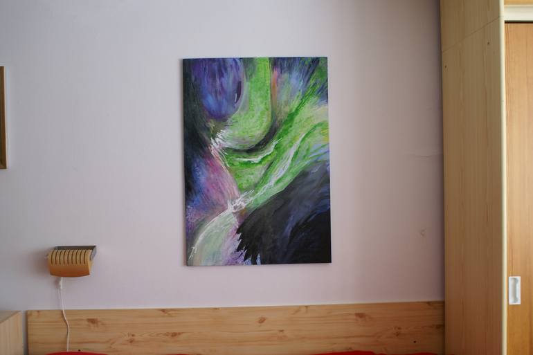 Original Abstract Expressionism Water Painting by Olga Bothova