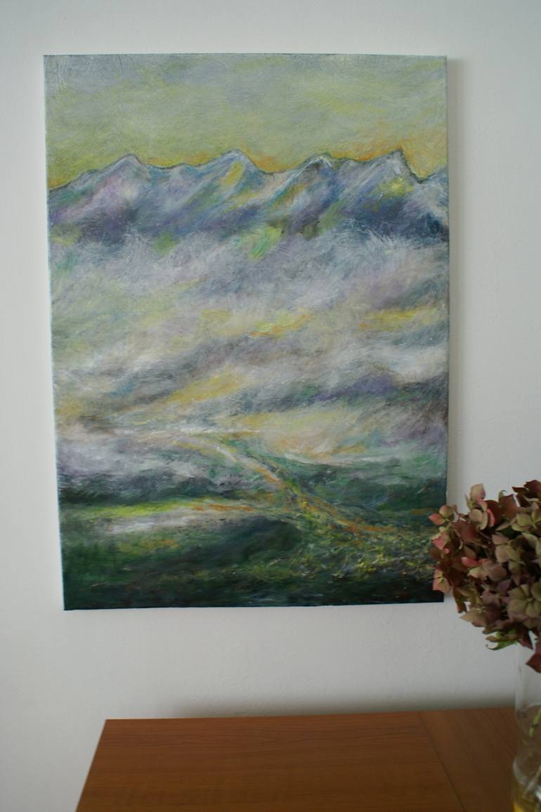 Original Modern Landscape Painting by Olga Bothova