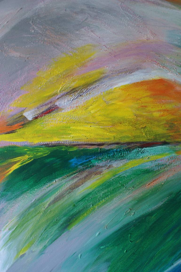 Original Abstract Expressionism Nature Painting by Olga Bothova