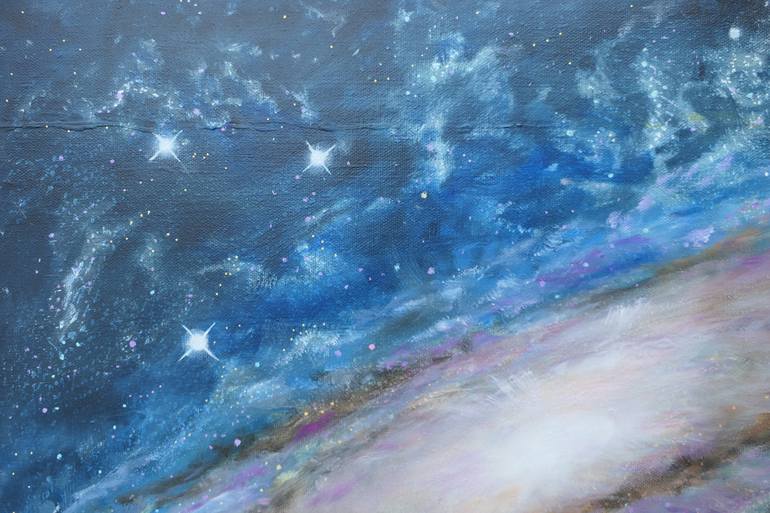 Original Outer Space Painting by Olga Bothova