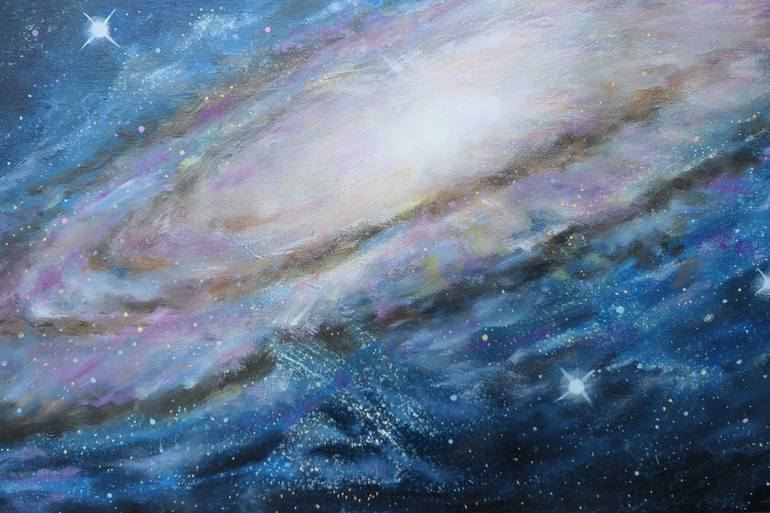 Original Outer Space Painting by Olga Bothova