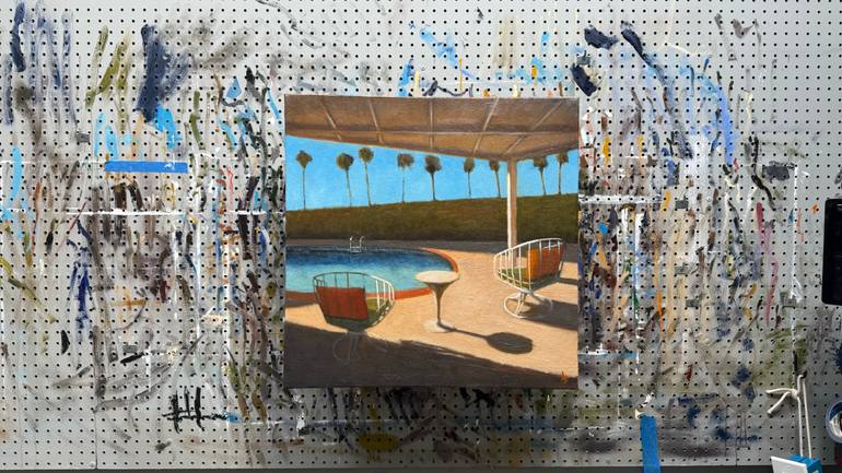 Original Impressionism Architecture Painting by Alex Selkowitz