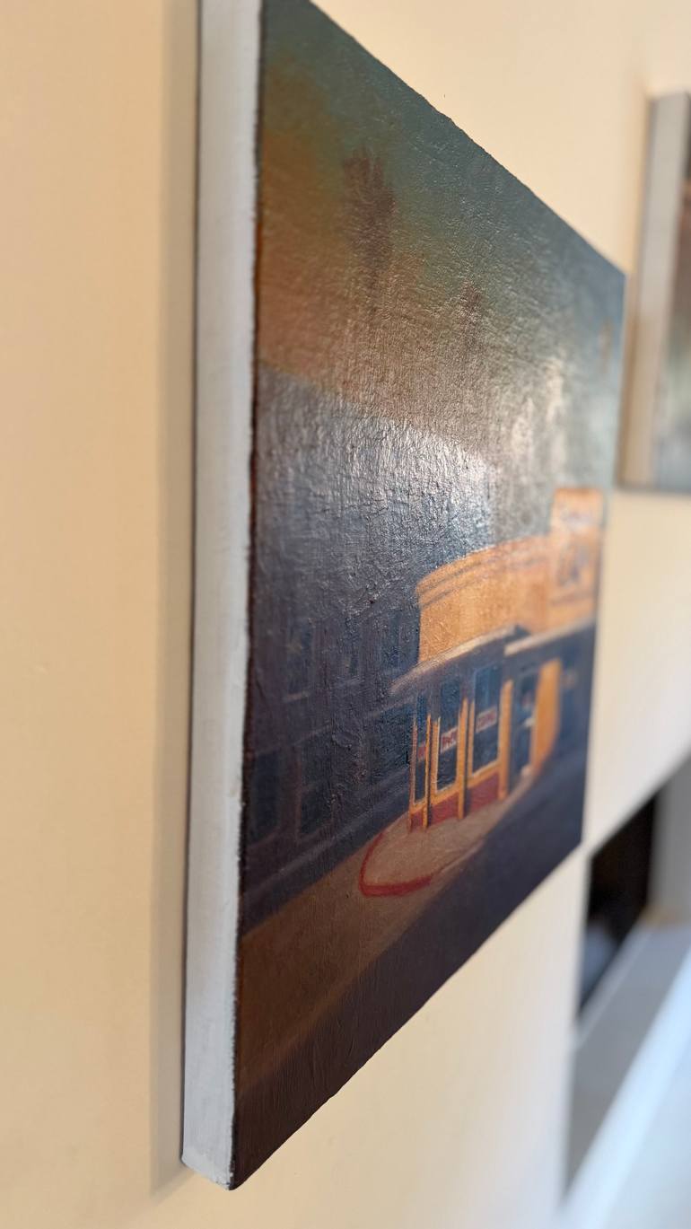 Original Impressionism Architecture Painting by Alex Selkowitz