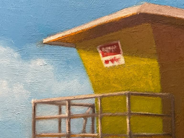 Original Impressionism Beach Painting by Alex Selkowitz