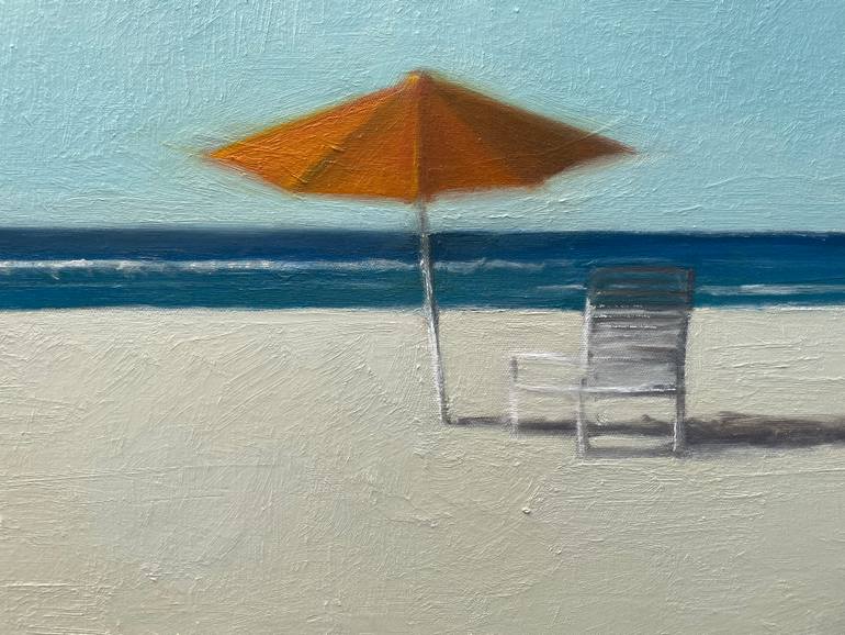 Original Impressionism Beach Painting by Alex Selkowitz