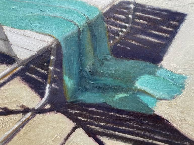 Original Impressionism Beach Painting by Alex Selkowitz