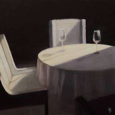 Saatchi Art Artist Alex Selkowitz; Paintings, “A Table For Two” #art