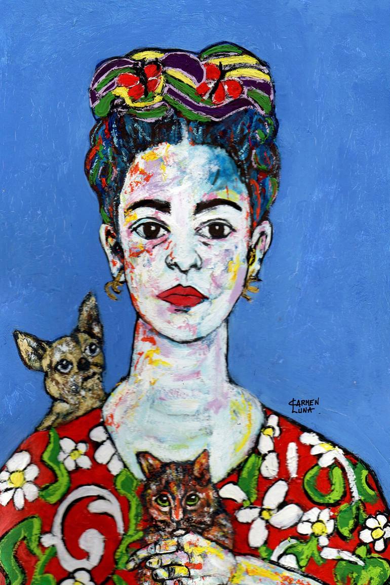 Original Expressionism Celebrity Paintings by Carmen Luna