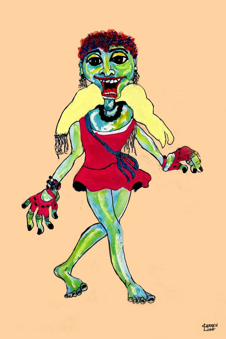 Original Pop Art People Paintings by Carmen Luna