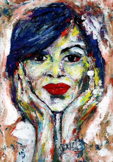 Original Expressionism Pop Culture/Celebrity Paintings by CARMEN LUNA