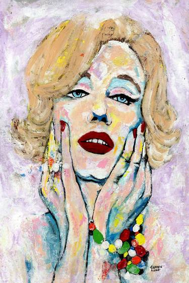 Original Expressionism Pop Culture/Celebrity Paintings by CARMEN LUNA