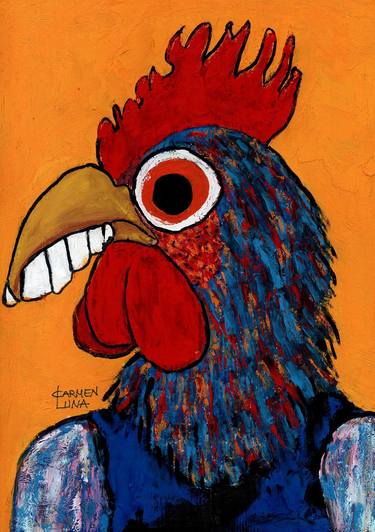Original Expressionism Animal Paintings by CARMEN LUNA