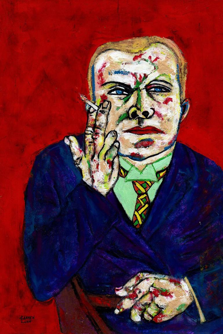 Original Expressionism Pop Culture/Celebrity Paintings by Carmen Luna