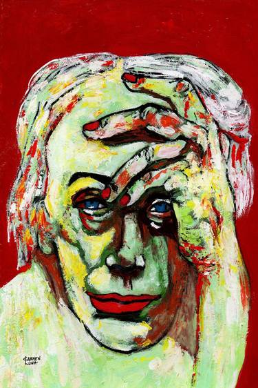 Original Expressionism Pop Culture/Celebrity Painting by CARMEN LUNA