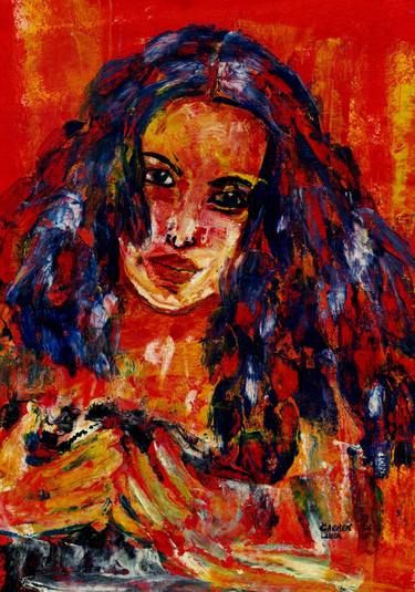 Original Expressionism Women Paintings by CARMEN LUNA