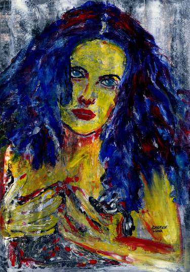 Original Expressionism Women Paintings by CARMEN LUNA